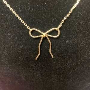Park Lane “LACEY” Gold Bow Necklace